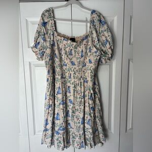 Disney Boxlunch Eeyore Floral Smocked plus dress 3